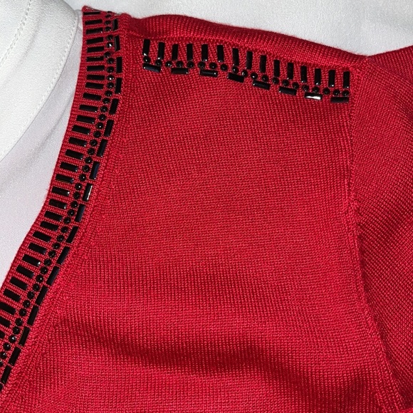 Karl Lagerfeld twofer top Medium Red & black worn once - Picture 3 of 9